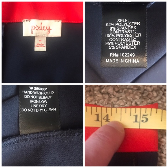 Stitch Fix Pixley Stacey Navy Scallop Skirt- M - Picture 8 of 8